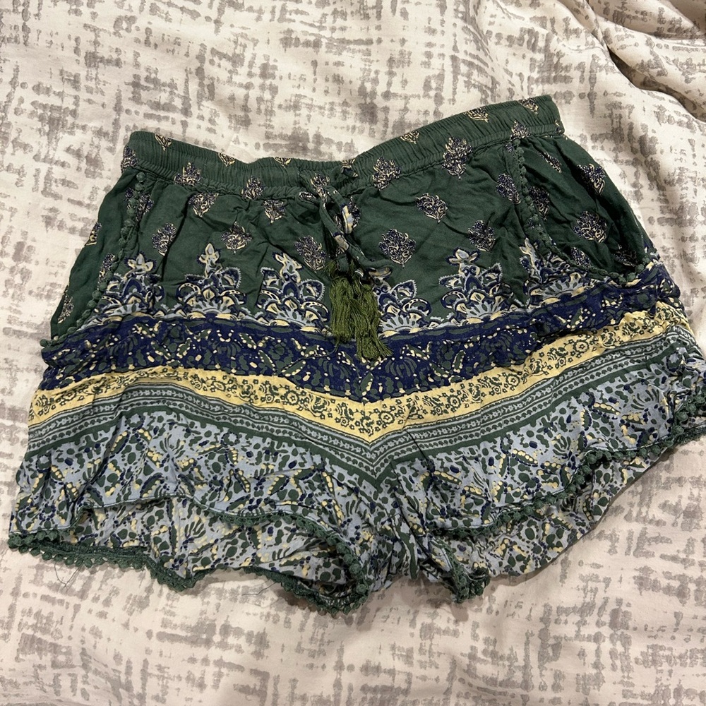Francesca’s Blue Label Print Shorts